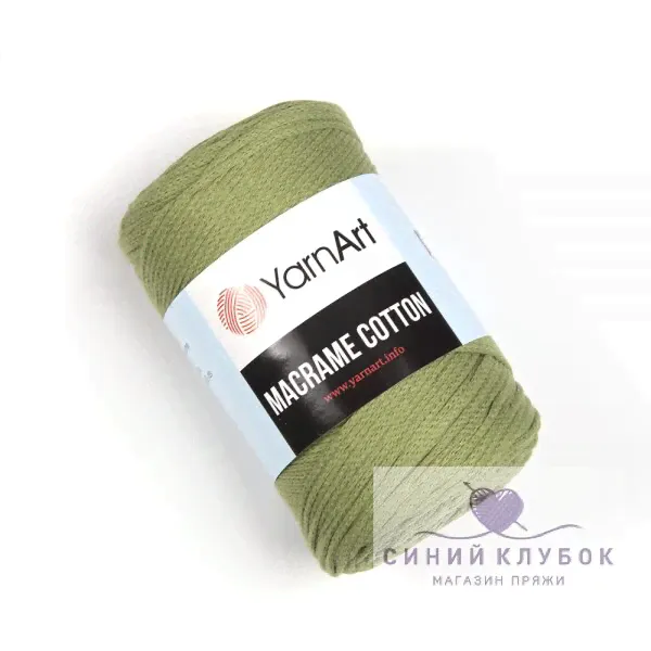Пряжа YarnArt Macrame Cotton 787 олива-0