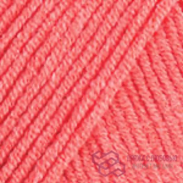 Пряжа Yarnart Jeans 61 (Коралловый)-0