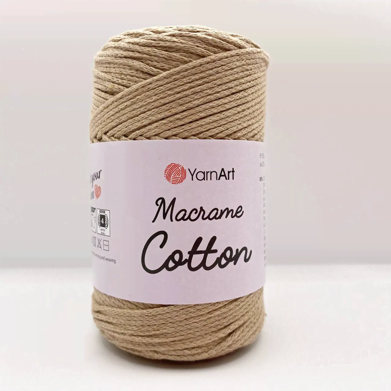 Yarnart Macrame cotton, 768 бежевый-0