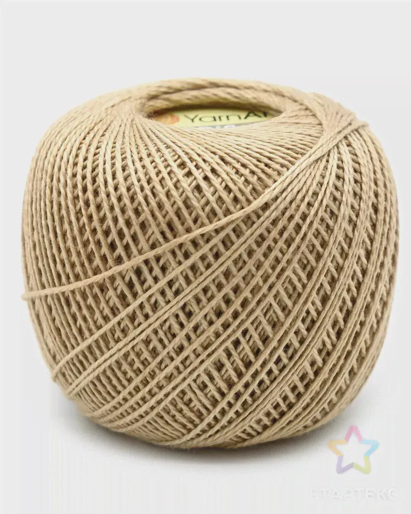 Пряжа YarnArt 'Iris' 20гр 138м (100% мерсеризованный хлопок) (930 бежевый) бежевого цвета