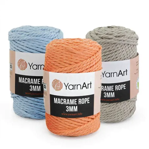 Пряжа Yarnart Macrame Rope 3 мм-0