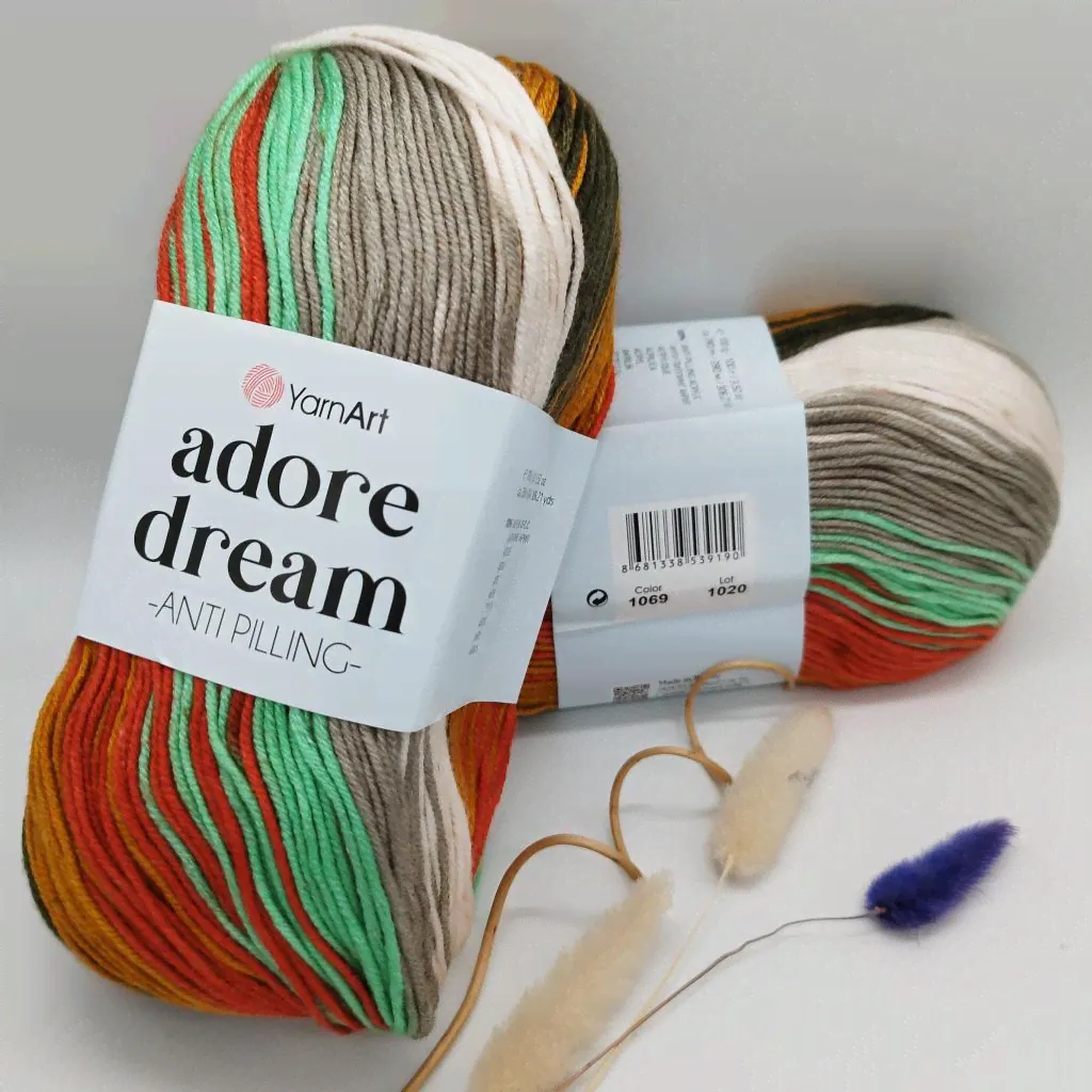 Пряжа YarnArt Adore Dream 1069-0