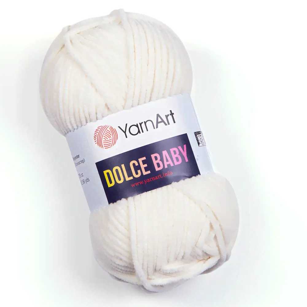 Пряжа Ярнарт Дольче Бейби (YarnArt Dolce Baby) 745 молочный-0