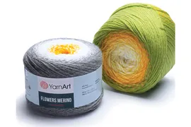 YarnArt Flowers Merino (25% Шерсть, 75% Акрил, 225гр/590м)