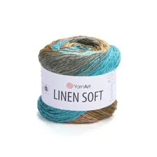 Пряжа YarnArt Linen Soft (7409) зимородок
