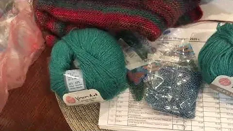 #чекупила Пряжа Silky Wool Yarnart спицы KnitPro и куча бисера