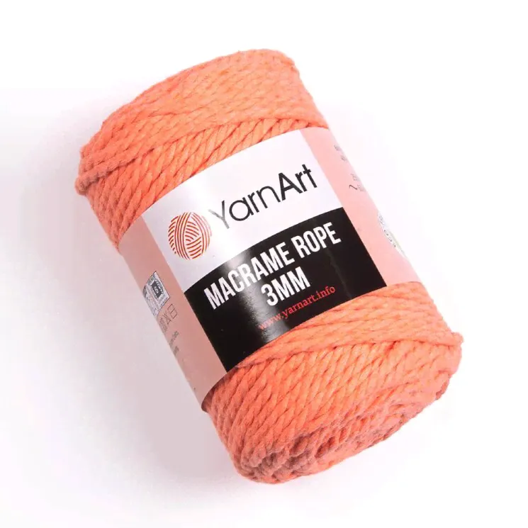 Пряжа YarnArt Macrame Rope 3mm цвет 767 лосось