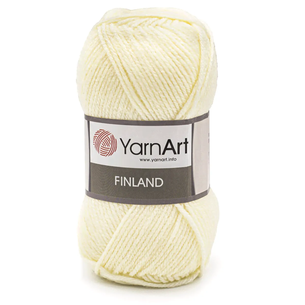 Пряжа YarnArt 'Finland' 100г, 200м, 100% акрил, 851 молочный, 5 мотков, Белый