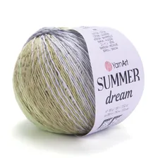 Пряжа Summer Dream YarnArt - 4303 (принт), 70% хлопок, 30% вискоза, (100г, 350м), нитка для ручного вязания