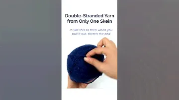 Double-Stranded Yarn from Only One Skein