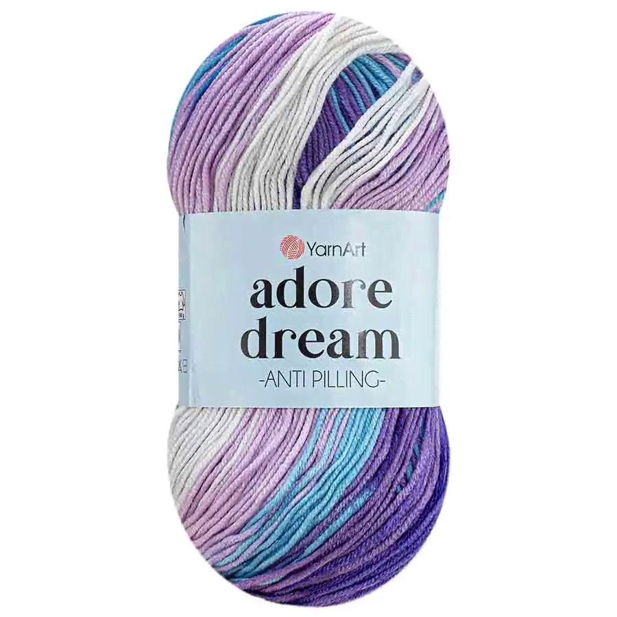 Пряжа YarnArt "ADORE DREAM" (100 г) 1056 (розовый/ голубой/ сиреневый)