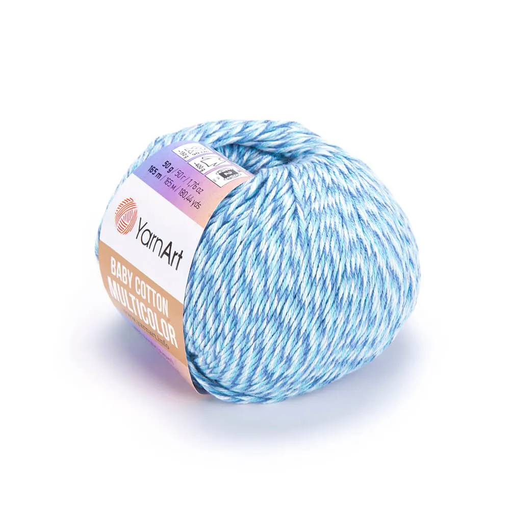 Пряжа для вязания YarnArt BABY COTTON MULTICOLOR (упаковка 10 шт)-0