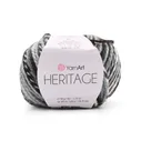 Пряжа YarnArt 'Heritage', 50г, 125м (шерсть, акрил) (330 принт), 10 мотков, Серый;черный