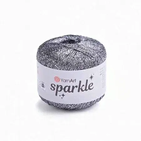 Пряжа для вязания YARNART Sparkle, 25гр, 150м цв.темное серебро Sparkle-1303
