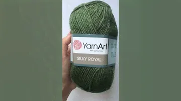 Подробный обзор пряжи YarnArt Silky Royal(меринос с искусственным шелком) №446 Хаки