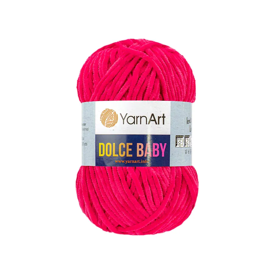 Пряжа YarnArt "DOLCE BABY" (50 г) 759 (малиновый)-0