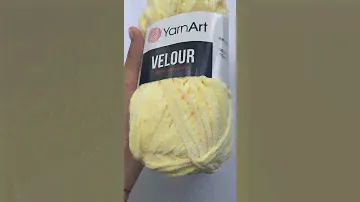 Подробный обзор плюшевой пряжи YarnArt Velour №844 Светло- желтый