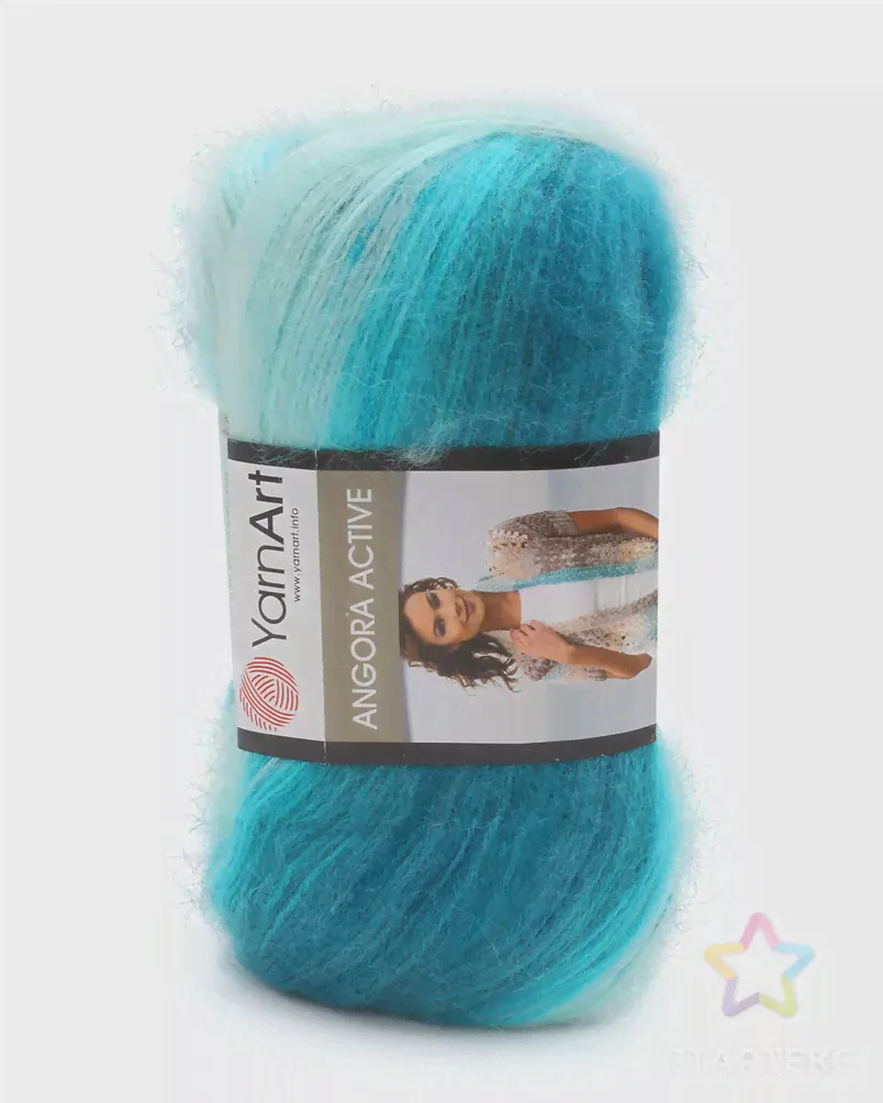 Пряжа YarnArt 'Angora Active' 100гр 500м (25% мохер, 75% акрил) (845 меланж) меланж