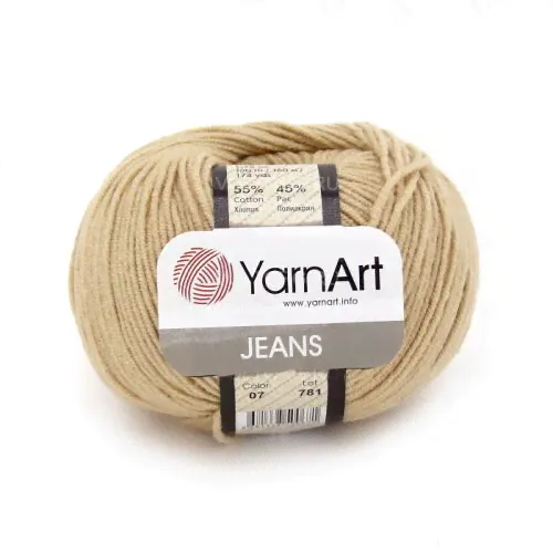 Пряжа YarnArt Jeans цвет 07