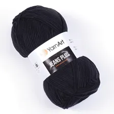 Пряжа Ярнарт Джинс Плюс (Yarnart Jeans Plus) 53 чёрный
