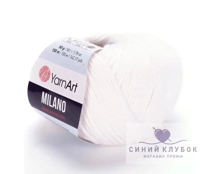 Пряжа YarnArt Milano 851 белый
