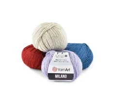 Пряжа YarnArt Milano, 8% альпака, 20% шерсть, 8% вискоза, 64% акрил, 50гр/130м