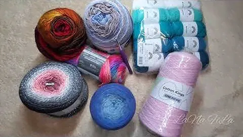 Обзор пряжи для вязания крючком и спицами.Yarn review for crochet and knitting projects.