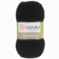 Пряжа для вязания YarnArt 'Super Perlee' 100гр 400м (100% акрил) (30 черный), 5 мотков