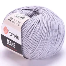 Пряжа Yarnart JEANS 80 св.серый