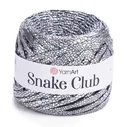 Пряжа Snake Club YarnArt - 5105 (серебряный), 100% полиэстер, (170г, 60м) нитки для ручного вязания