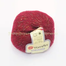 Пряжа YarnArt Kid mohair, 70% мохер, 30% полиамид, 25г/230м, бордовый