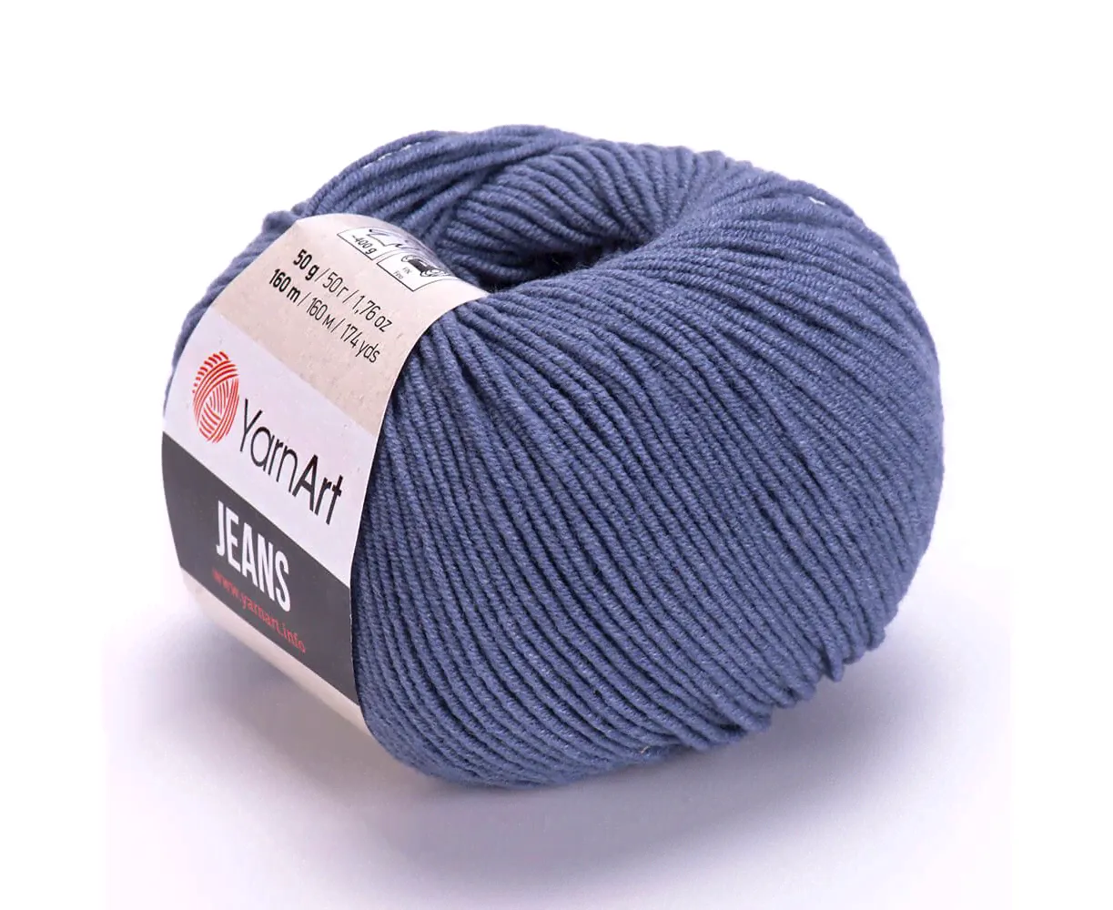 Пряжа Yarnart Jeans 68 серый-0