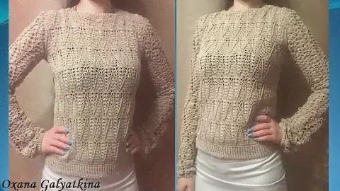 Кофта крючком Как связать красивую женскую кофту крючком Часть 1