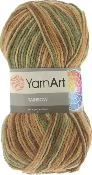 Пряжа YarnArt Rainbow, 20% шерсть, 80% акрил, 100гр/310м-0