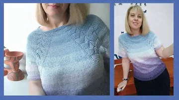 Хэйвордоподобный ленивый реглан/как связать хэйворд/ленивый реглан сверху