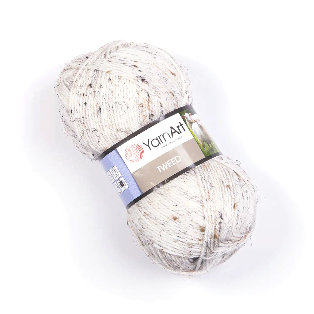Tweed YarnArt 221 молочный