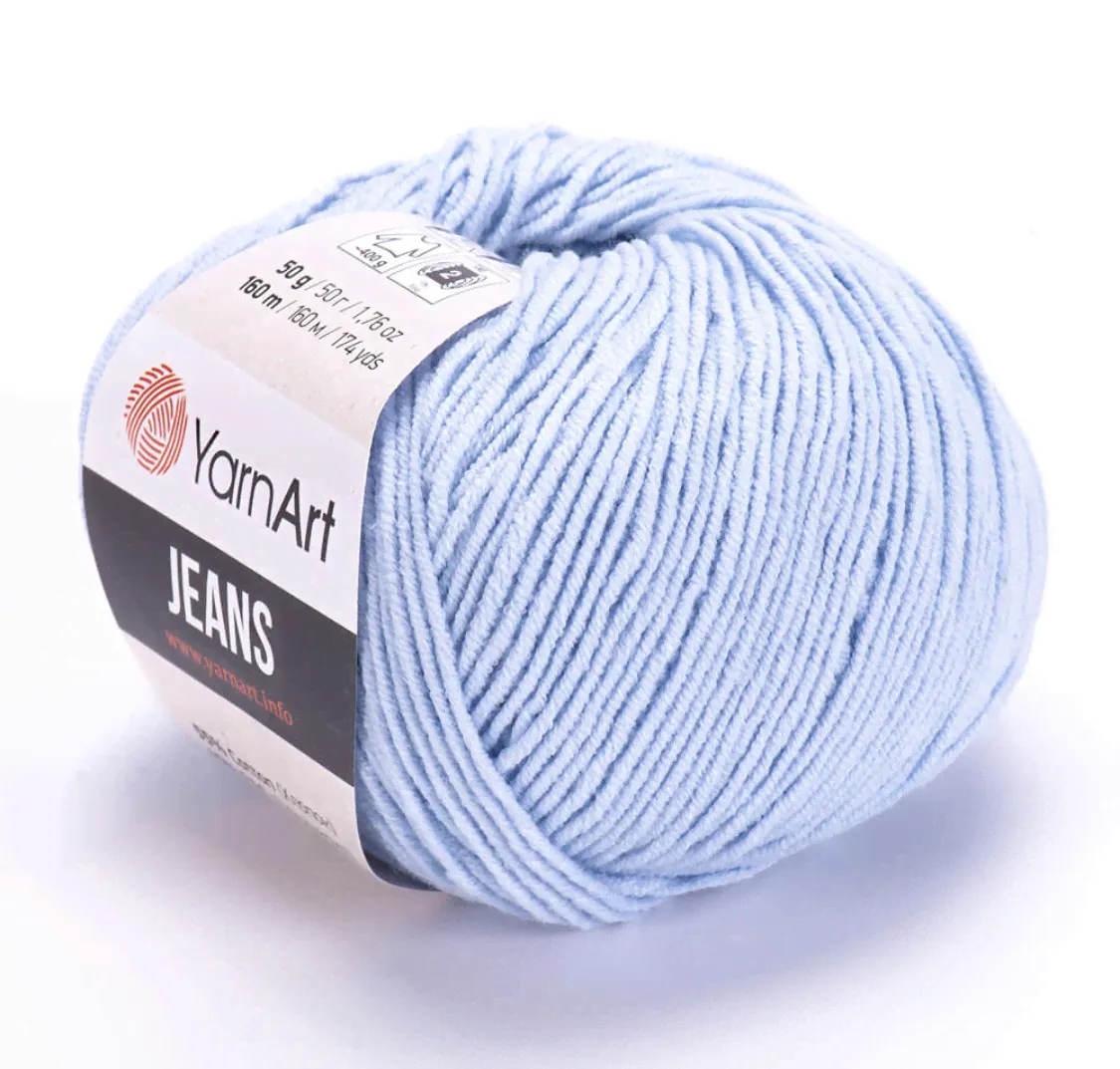 Пряжа Jeans 75 Голубой Yarnart