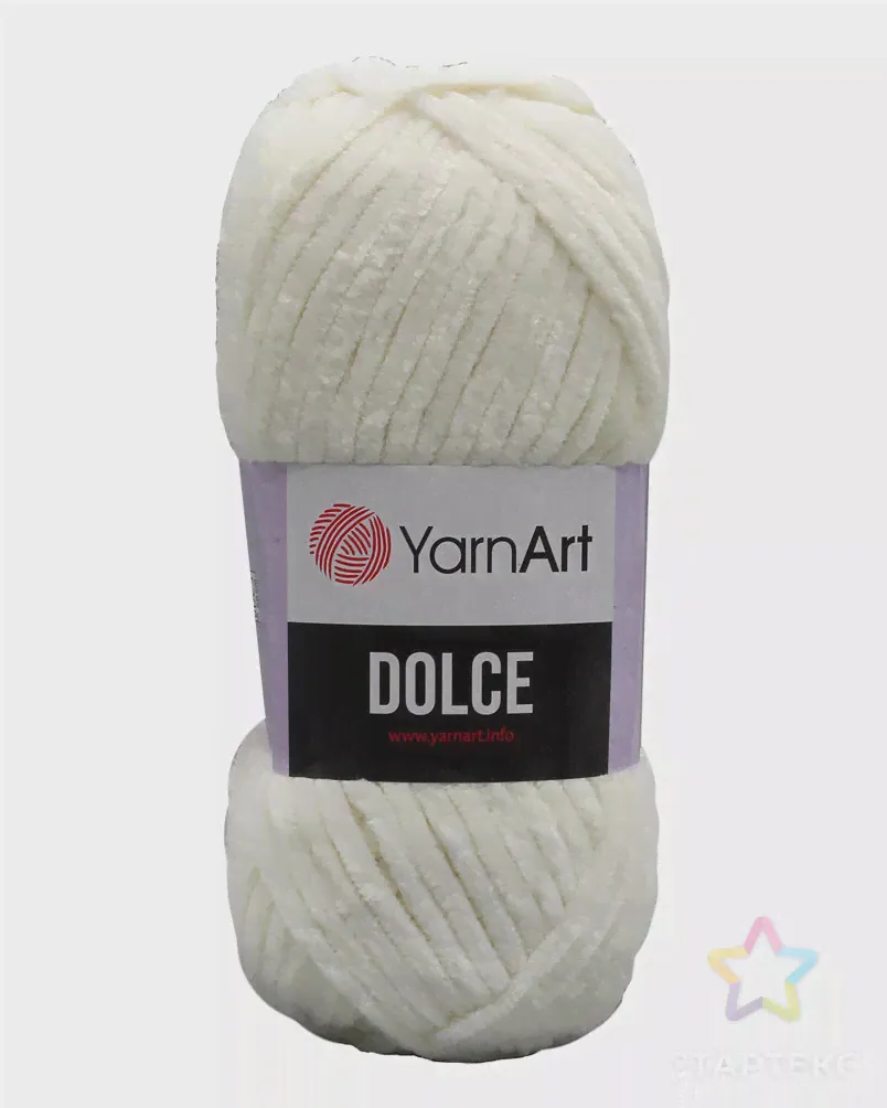 Пряжа YarnArt 'Dolce' 100гр 120м (100% микрополиэстер) (745 белый) белого цвета-0