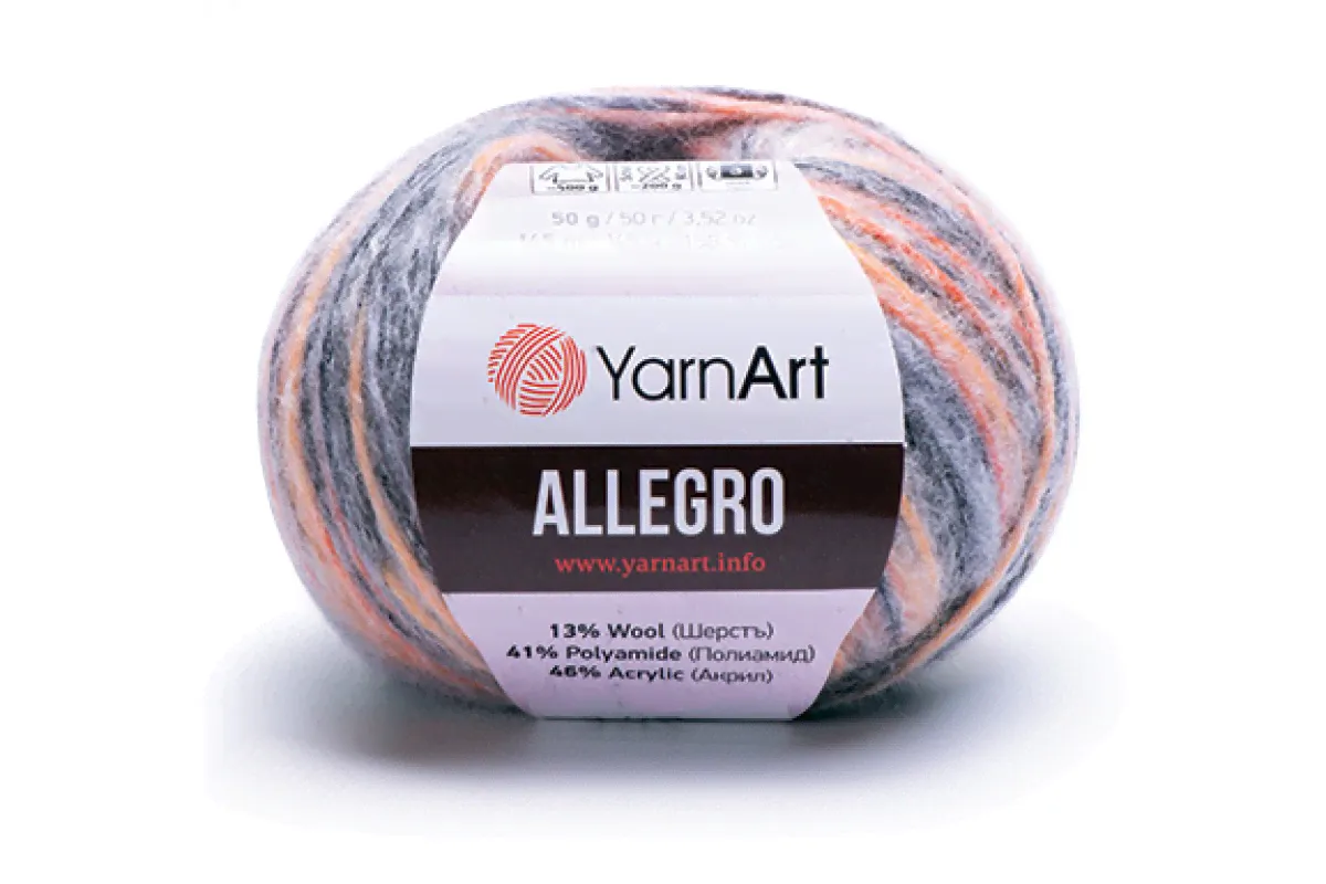 YarnArt Allegro (13% Шерсть, 41% Полиамид, 46% Акрил, 50гр/145м)-0