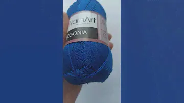 Подробный обзор пряжи 100% хлопок YarnArt Begonia №4915 Электрик