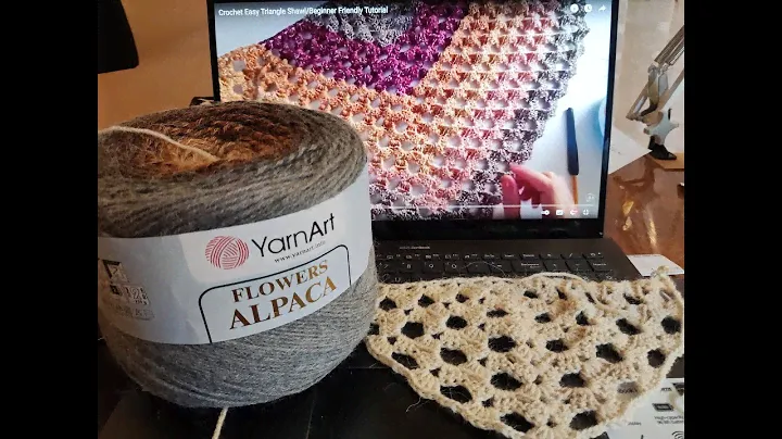 Обзор пряжи Yarn ART Flowers Alpaka а также образец узора с канала Crochet with GG
