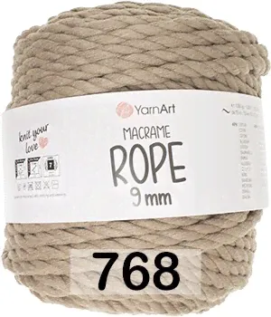 Пряжа YarnArt Macrame Rope 9 мм-0