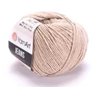 Пряжа Jeans 87 Кофе с молоком Yarnart