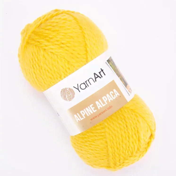 Пряжа YarnArt Alpine Alpaca цвет желтый 448