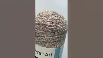 Подробный обзор пряжи YarnArt Ribbon Lurex №727 Пудра