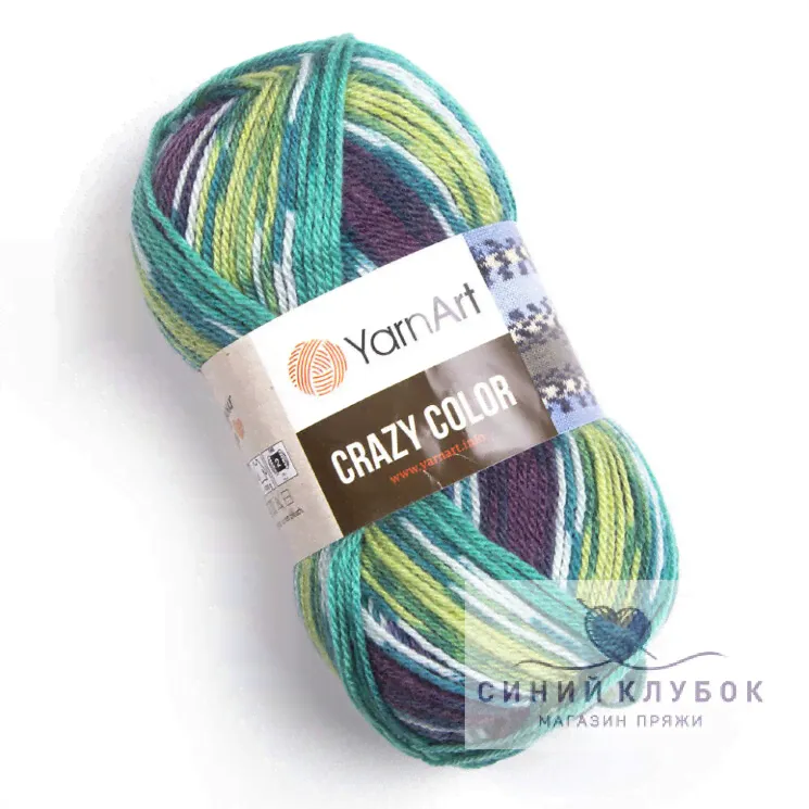 Пряжа YarnArt Crazy Color 178