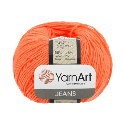 Пряжа Джинс (YarnArt Jeans), 50 г / 160 м, 61 коралл-1