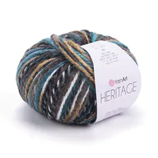 Пряжа YarnArt HERITAGE новинка шерсть меланж 337