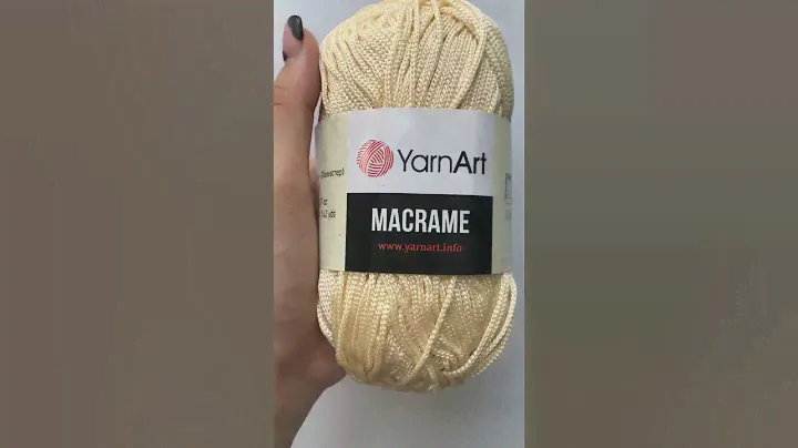 Подробный обзор пряжи YarnArt Macrame (100% полиэстер) №165 Молочный