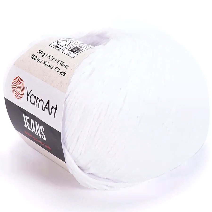 Пряжа Yarnart JEANS 62 отбелка